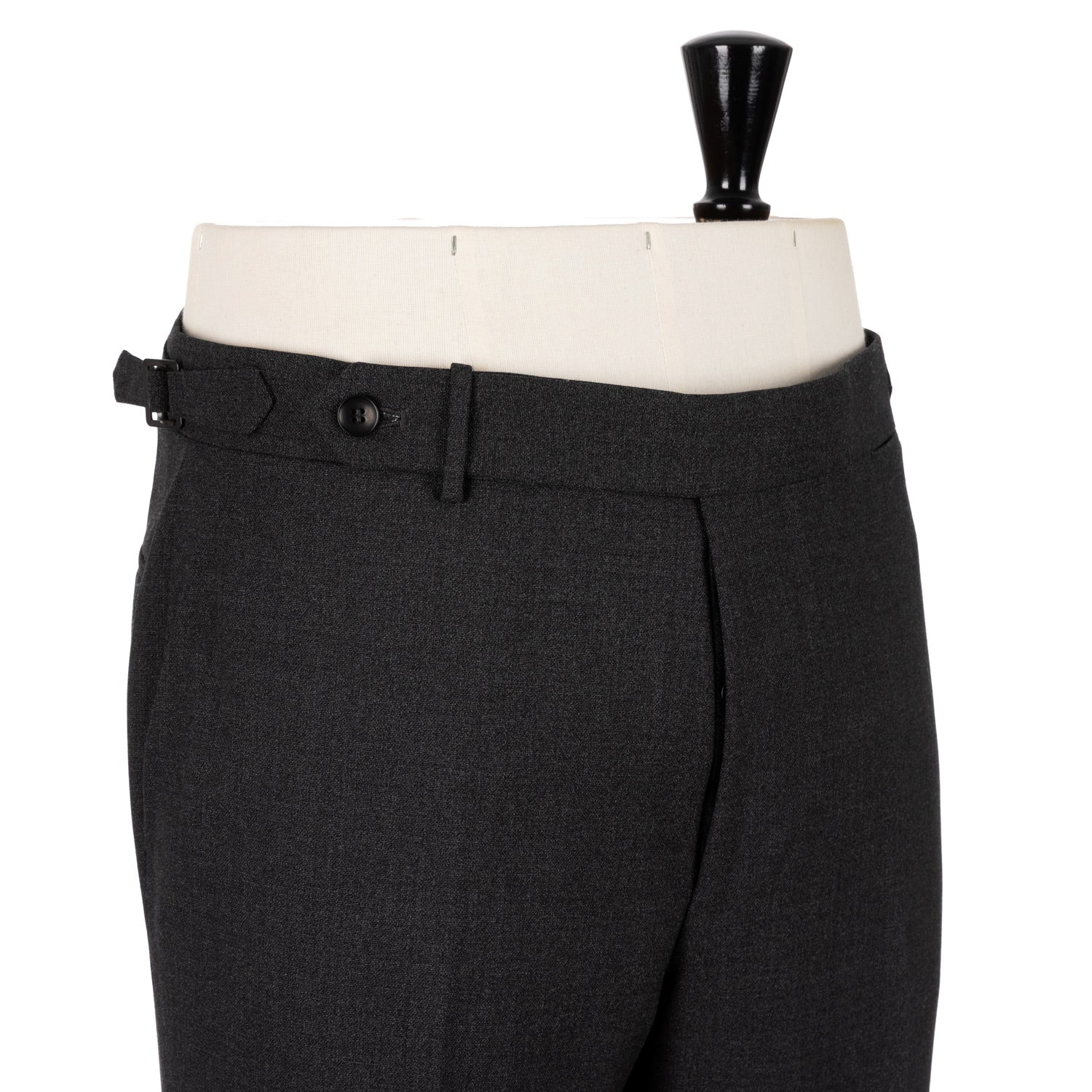 Exklusiv für Michael Jondral: Dunkelgraue Hose in einem "Four Season" - Fresko aus englischer Wolle - Rota Sartorial
